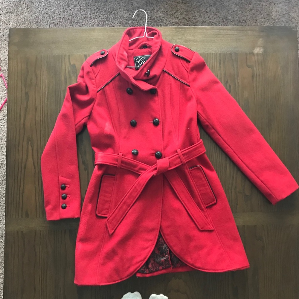 Red GUESS peacoat - Picture 4 of 4